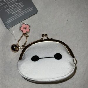 New!! Disney Sakura Big Hero Baymax Mini Coin Purse Cherry Blossom